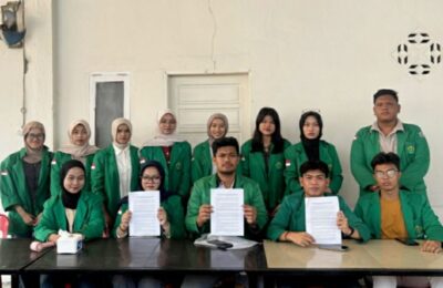 DPM Unimal konferensi pers protes Pergub JKA